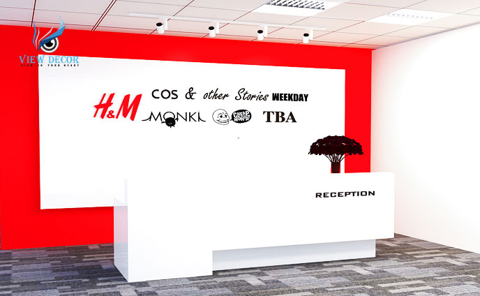Thiết kế thi công nội thất văn phòng công ty H&M